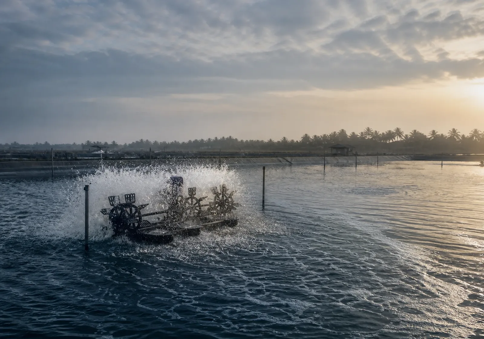 Environmental signal in a tropical aquaculture setting